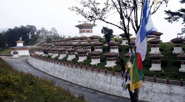 Bhutan Przełęcz Dochula Bhutan Przełęcz Dochula